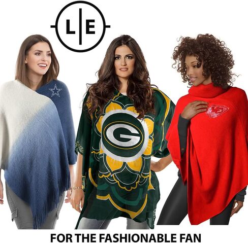 Littlearth womens With Design NFL Sheer Flower Caftan Beach Pool Cover Up Swimsuit Cover Up, Team Color, One Size Fits Most Fans US in Saudi Arabia