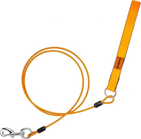 Heavy Duty Dog Leash, Chew Proof Metal Leash for Large Dogs (Up to 250lbs), WireRope Dog Leashes with Soft Silicone Grip (Green, 3 FT) in Saudi Arabia