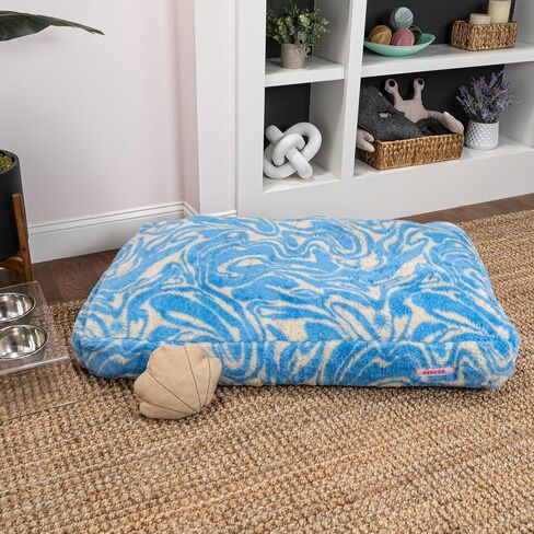 DBD3001D-L Mabel 41 "× 25.5" مصمم حديثة فائقة الناعمة قابلة للانعكاس على سرير حيوان أليف مستطيل مع غطاء قابل للغسل ، فحص sorbet in Kuwait