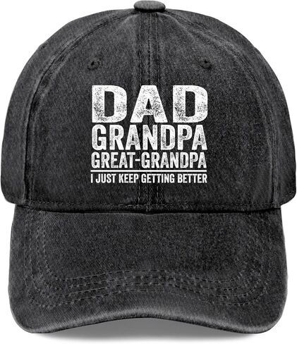 Dad Grandpa Great Caps Custom Baseball Cap Pigment Black Golf Hat Gifts for Her Workout Cap in Saudi Arabia