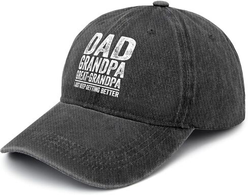 Dad Grandpa Great Caps Custom Baseball Cap Pigment Black Golf Hat Gifts for Her Workout Cap in Saudi Arabia