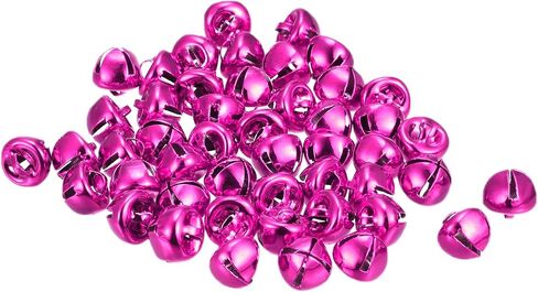 uxcell Jingle Bells, 3/8"(10mm) 24pcs Small Bells for Crafts DIY Christmas, Holiday Decoration, Musical Party, Home, Festival, Wedding, Silver Tone in Saudi Arabia