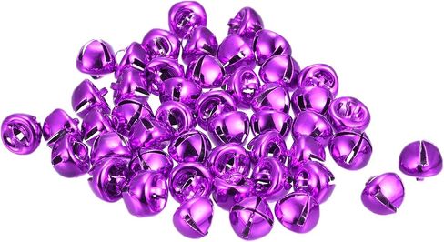 uxcell Jingle Bells, 3/8"(10mm) 24pcs Small Bells for Crafts DIY Christmas, Holiday Decoration, Musical Party, Home, Festival, Wedding, Silver Tone in Saudi Arabia