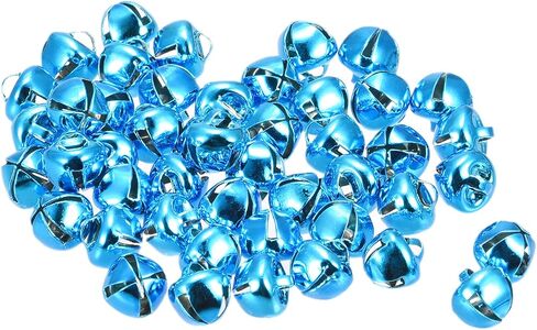 uxcell Jingle Bells, 3/8"(10mm) 24pcs Small Bells for Crafts DIY Christmas, Holiday Decoration, Musical Party, Home, Festival, Wedding, Silver Tone in Saudi Arabia