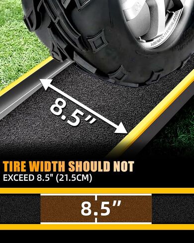 Aluminum Shed Ramp 2PC, 4' Long Loading Ramp for Riding Mower, Lightweight Sturdy Anti-Slip Ramps with Punch Plate Surface, 880 lbs Capacity for Lawn Mower, ATV,Motorcycle- 8" Wide, 4' Long in Saudi Arabia