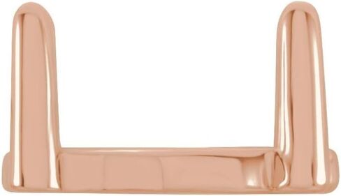 Semi-Polished 14k Rose Gold 6x4mm Pear Shape 4-Prong Cabochon Setting Finding Fine Jewelry For Women Gifts For Her (Mounting Only, Not All Stones Included) in Saudi Arabia