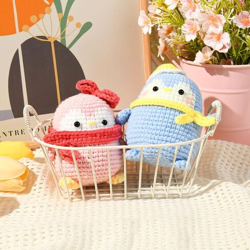 Brikabia Crochet Kit for Beginners, 2PCS Crochet Starter Kit Include Crochet Hooks, Soft Knitting Yarn, Step by Step Video Tutorials, Ideal Holiday Birthday Gift, Dinasaur & Egg in Saudi Arabia