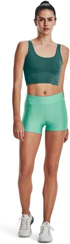 Under Armour Women's HeatGear Armour Mid Rise Shorty, (958) Green Breeze / /, Small in Saudi Arabia