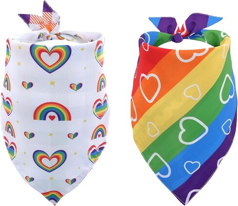Halloween Dog Bandanas, 2Pcs Cute Ghost Pet Scarf Adjustable Pumpkin Triangle Puppy Scarves Plaid Reversible Colorful Bib for Small Medium Large Dogs Cats Gifts in Saudi Arabia
