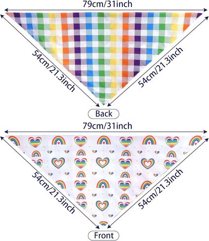 Halloween Dog Bandanas, 2Pcs Cute Ghost Pet Scarf Adjustable Pumpkin Triangle Puppy Scarves Plaid Reversible Colorful Bib for Small Medium Large Dogs Cats Gifts in Saudi Arabia