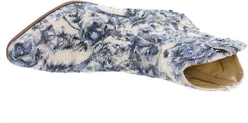 Betsey Johnson Women's Diva Western Boot, Blue Floral, 10 in Saudi Arabia