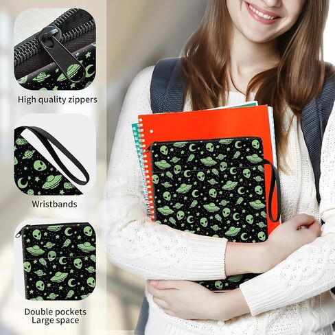Book Sleeve for Book Lovers Gifts, Cute Book Pouch Book Protector with Zipper and Front Pocket BookCover Case for Women Men Reader Book Accessories Luxury Black Leopard in Kuwait