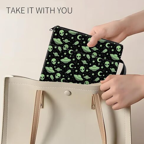 Book Sleeve for Book Lovers Gifts, Cute Book Pouch Book Protector with Zipper and Front Pocket BookCover Case for Women Men Reader Book Accessories Luxury Black Leopard in Kuwait