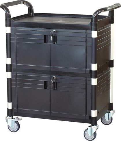 Jaboequip 3 Tier Huffy Utility Cart ، عربة طبية قابلة للقفل ، 606 رطلاً. in Kuwait