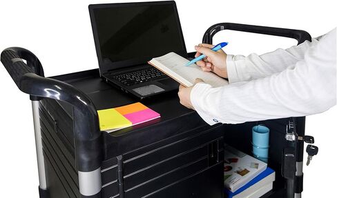 Jaboequip 3 Tier Huffy Utility Cart ، عربة طبية قابلة للقفل ، 606 رطلاً. in Kuwait