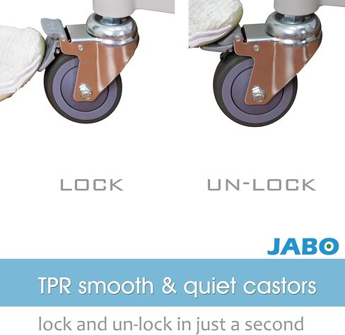 Jaboequip 3 Tier Huffy Utility Cart ، عربة طبية قابلة للقفل ، 606 رطلاً. in Kuwait