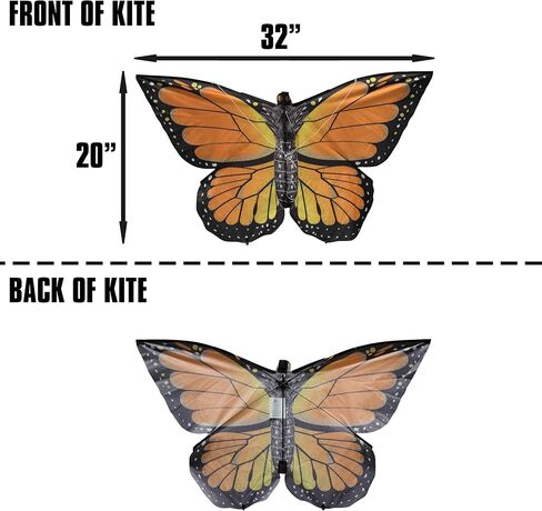 WindNSun Butterfly Nylon Kite, 32 Inches Wide in Kuwait