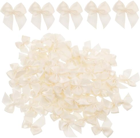SANDIGLE 200PCS أقواس البوليستر المصغرة للملحقات الحرف ذات الشعر الخفيف الأوزان لأقواس ناعمة لحفل زفاف الديكور للملابس واللف in Kuwait
