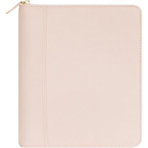 FranklinCovey - Millie Simulated Leather Zipper Binder (Classic, Seashell Pink)