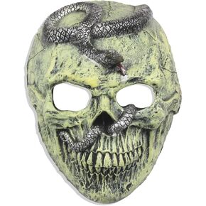 KIPETTO Halloween Mask Scary Skull Snake Mask Horror Mask Costume Props for Cosplay Masquerade Carnival Party
