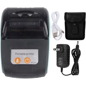 58mm Mini Thermal Receipt Printer, Support Bluetooth 4.0, Android, and Windows, USB Direct Thermal Printer for ESC/POS/Receipt Ticket Printer Professional(Blue)