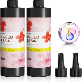 UV Resin Kit 1000g UV Resin – Low Viscosity, Fast Drying, Crystal Clear, Non-Toxic, Hard Type & Low Odor for Jewelry Making, Crafts, Coating & Casting