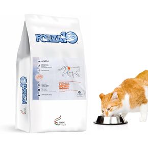 Forza10 Renal Cat Food - Kidney Care Dry Formula for Adult Cats with Heart or Kidney Issues - Renal Support Cat Food Dry with Wild Caught Anchovy - 4 Pound Bag