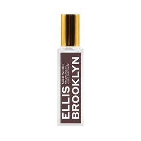 Ellis Brooklyn Milk Wood Perfume Oil Roll-On for Women – Sandalwood & Amber Musk Perfume Oil - Notes of Coconut Milk, Freesia & Bergamot– Long Lasting Fragrance, Travel-Friendly Rollerball, 15ml
