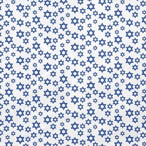 Designer Greetings Glitterwrap Everyday Jewish Tissue Paper, Blue Star of David Print (60 Sheets per Pack, 20" x 26", 18 Sq. Ft.)