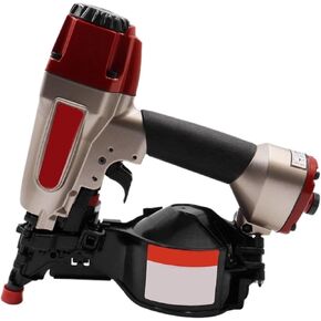 Oil-Free Pneumatic Staple Gun Heavy-Duty Stapler CN45 Pneumatic Construction Nail Gun Pneumatic Coil Nailer Depth Adjustable Coil Nail Gun