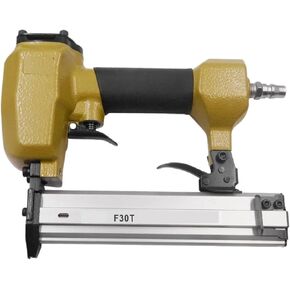 Oil-Free Pneumatic Staple Gun Heavy-Duty Stapler Pneumatic Stapler F30T 18Ga Pneumatic Nail Gun 10-30mm Staples for Upholstery Framing Furniture Carpentry Tools
