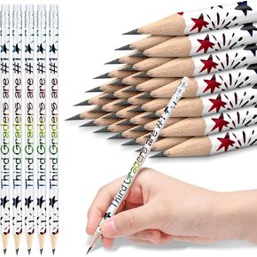 Tenceur 24 Pcs 2nd Graders Pencils Motivational Pencils with Erasers with Back to School Supplies for Kids Student Teacher Classroom Reward