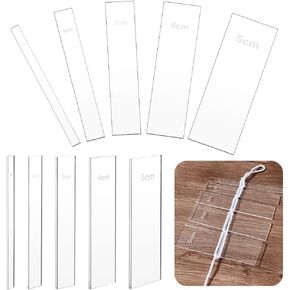 AHANDMAKER 10-Piece Macrame Separator Tool - Spacer Guide & Ruler for Macrame, 4 Sizes, 1cm-5cm