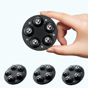 Self Adhesive Caster Wheels for Appliances, 360° Swivel Small Appliance Slider for Kitchen Appliances, Such As Storage Box,Rice Cooker, Coffee Maker, Small Furniture Casters Set of 4 Pack, Balck