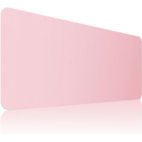 Desk Pad Mat Protector, Makeup Mat Dual-Sided PU Leather, Non-Slip Desk Pad with Suede Backing, Waterproof Vanity Organizer Mat, Multi-Use as Mouse Pad or Keyboard Mat 23.62''*11.81''