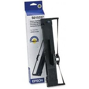 EPSON S015337 Printer Ribbon, Fabric, Black (Case of 6)