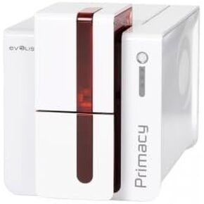 Evolis PM1S-GP2 GO PACK PRIMACY SIMPLEX, 1 X PRIMACY EXPERT SIMPLEX FIRE RED, 1 X YMCKO RIBBON FOR 300 PRINTS/ROLL, 100 X BLANK PVC CARDS (30MIL - 0.7