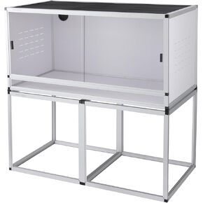 Enclosure Stand 48x24inch for Off-Floor Placement and Stunning Display-Elevate Your Reptile's Home 24 inches Height(Black)