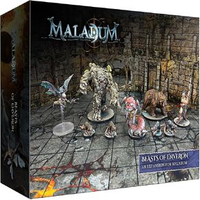 Maladum Beasts of Enveron Expansion - Wandering Monster/Wildlife Supplement for Larger Games Battle Systems Dungeon Crawler Modular Terrain