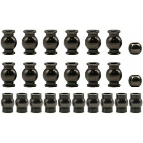 Hot Racing GRR160BC08 Complete 22-Piece Black Chrome Pivot Ball Set Arrma 1:10