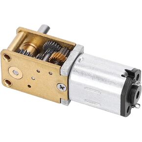 Mini Micro Metal Gear Motor, N20 DC12V CW CCW Speed Reduction Motor Brush Gear Motor Replacement for Intelligent Toy Simulation Robot Electronic Lock (DC12V 27RPM)