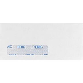 LUXPaper #10 Business Window Envelopes | Commercial Flap | 4 1/8" x 9 1/2" | Bright White (Laser Safe) | 24lb. Text | 250 Qty