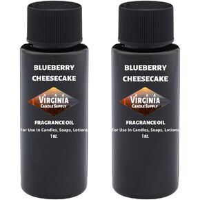 Blueberry Cheesecake Fragrance Oil (2 oz Bottle) for Candle Making, Soap Making, Tart Making, Room Sprays, Lotions, Car Fresheners, Slime, Bath Bombs, Warmers…