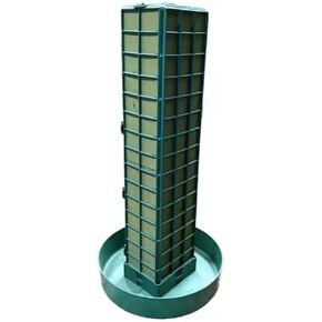 Vertical Brick Floral Foam Stand ~Single- 10.5 " Height, Double 20" Height, Triple 30" Height. Pillar Tower Fresh Flower Foam Display stand. (Green Triple Tower)