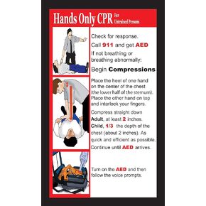 Adult/Child CPR and Choking Pocket Reference Cards LOT of 50