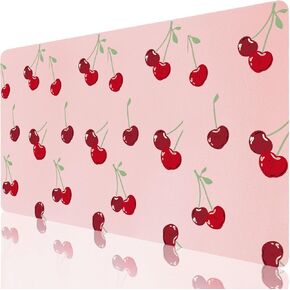 Cool Bow Cowgirl Office Desk Pad 23.6''X11.8''Kawaii Cute Design Desktop Pad Pu Leather Large Mouse Mat Aesthetic Soft Waterproof Non-Slip Table Mat for Girls Women Home Work Computer Game