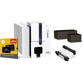 Guest Flex - Card Printing Pack - Durable, Easy-to-Clean, Customizable Buffet Labels - Fast, Monochrome, One-Sided Printing - Includes Printer, Design Software, Black Cards, and White Ribbon