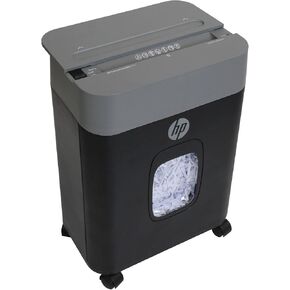 HP - Crosscut Paper Shredder, 8-Sheet Manual Feed, Shreds Credit Cards & Staples, Heavy Duty Paper Shredder for Home Use with 3.4 Gallon Basket
