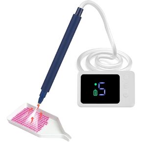 Upgraded Painter Vacuum Diamond Art Pen with Display - Adjustable Gear Settings, Ultra-Quiet Operation & 5H Built-in Battery - Advanced Diamond Painting Accessories for Adults, Diamond Art Kits Tools