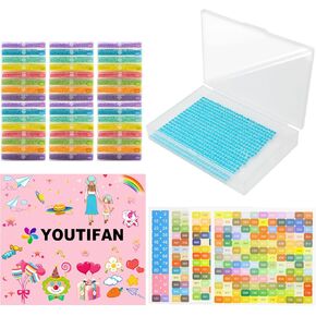 Diamond Art Storage Trays Diamond Painting Storage Trays with Lids, 2-in-1 Diamond Art Storage Containers Case Stackable Diamond Dotz Accessories Tools (16Pcs Storage Set)